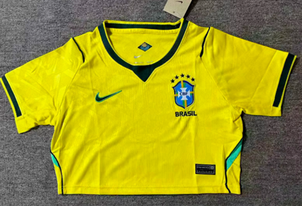 Brasil 1a Equipación 2026 - Cropped MUJER